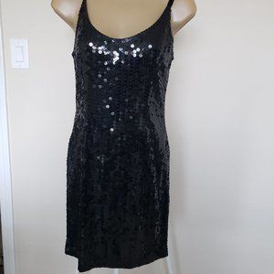 Lillie Rubin Sequined Little Black Dress